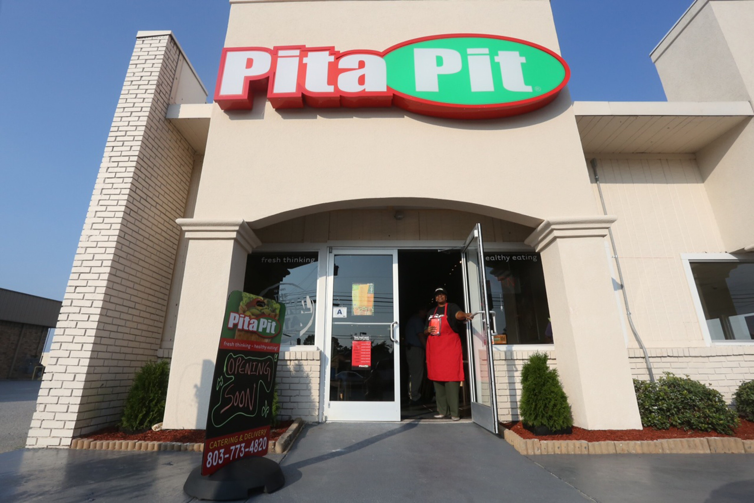 Pita Pit, 1029 Broad St., Suite B., is now open. The restaurant was supposed to open mid-June, but problems with construction set the opening back to Friday.